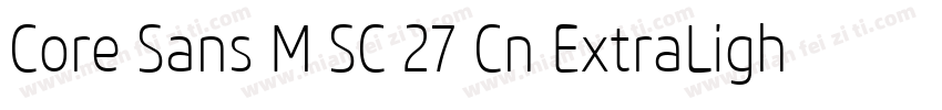 Core Sans M SC 27 Cn ExtraLight Ita字体转换